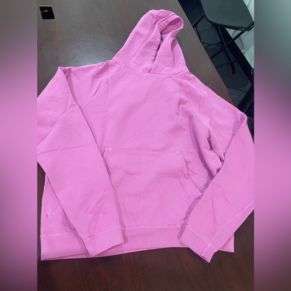 Freecity pink hoddie no drawstring